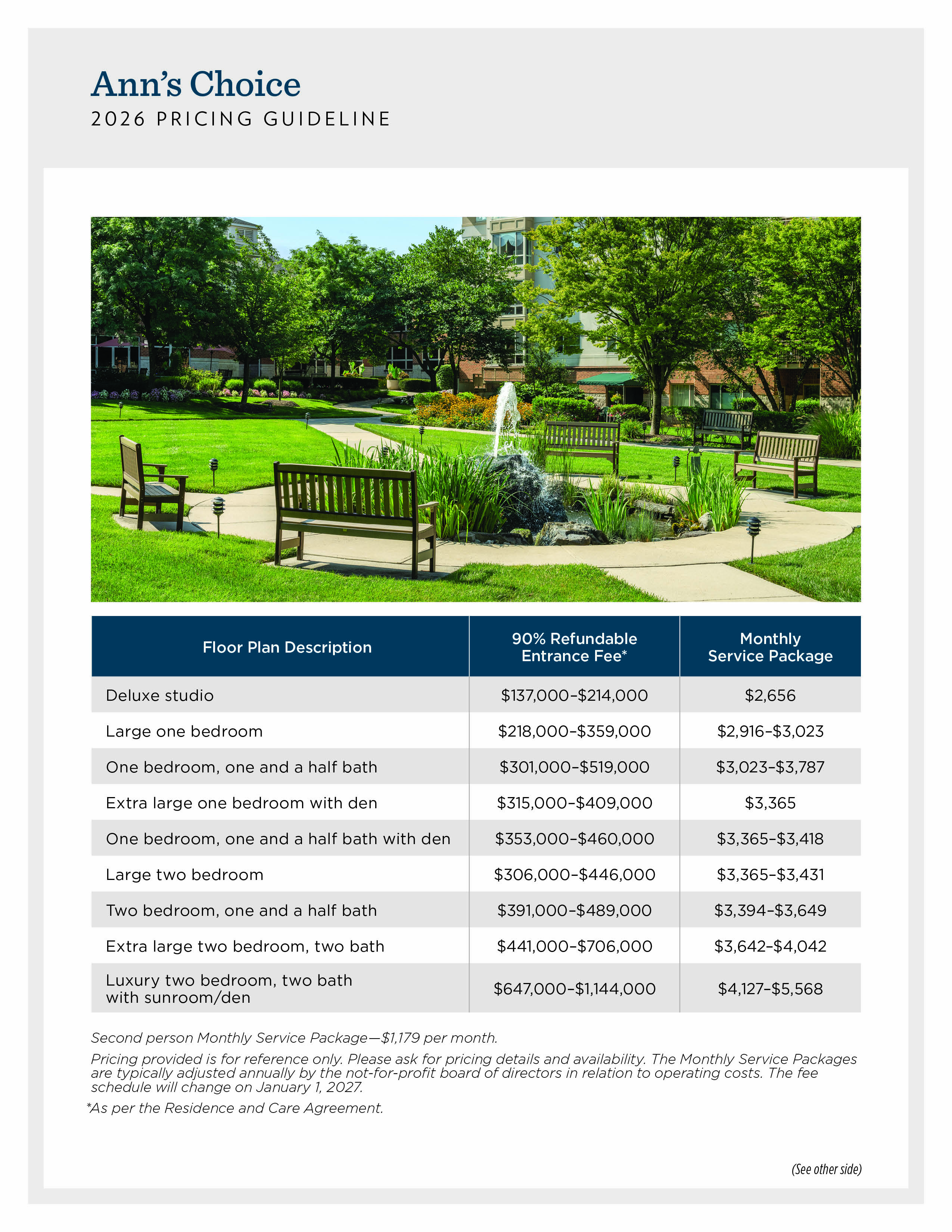 2026 Price Sheet (ACH)